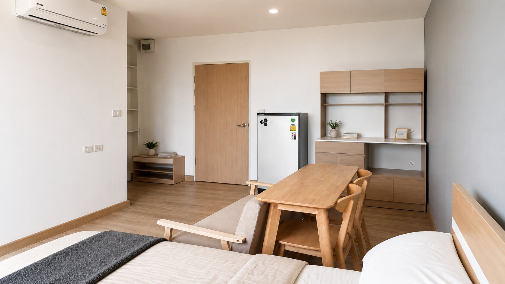 ห้องเตียงเดี่ยว · Single Bed Room
